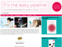 Tablet Screenshot of fix-the-leaky-pipeline.ch